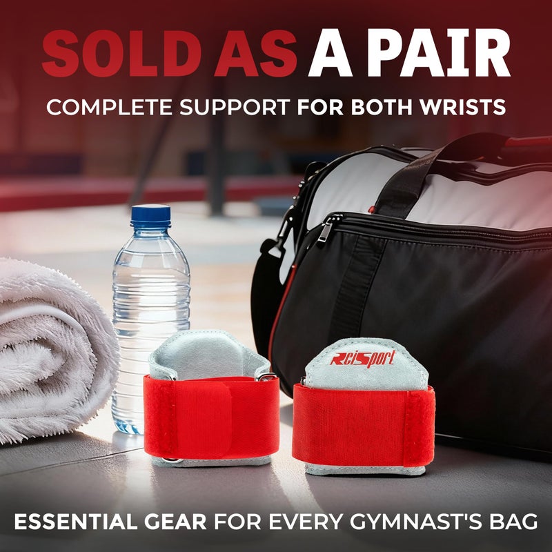 Reisport Gymnastic Wrist Support, Unisex One Size Wrist Support for Pull-up, Premium Leather Wrist Protection, Wrist Support with Hook & Loop Closure, Wrist Wraps for Weightlifting, Strength Training - Image 5